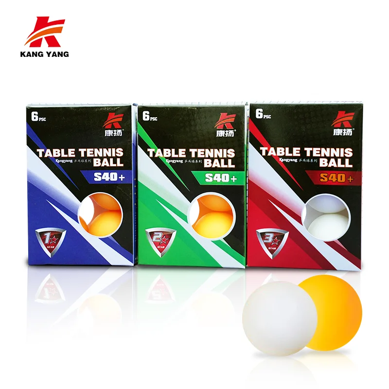 Wholesale 100Pcs/Bag Plastic Color 5 Star Table Tennis Balls Custom 40Mm Ping Pong Ball  For Match