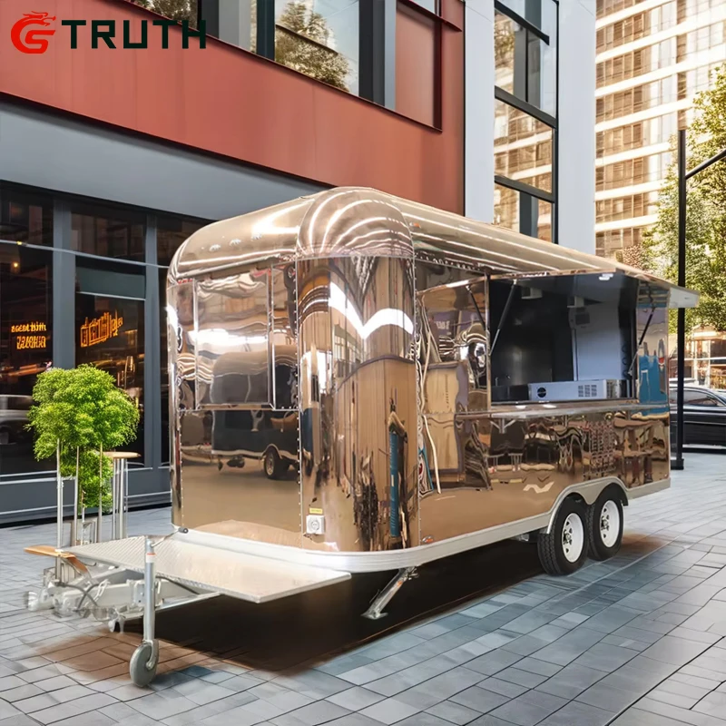 Airstream car Mobile Food Trailer Street Mobile Cart Austria FoodTruck Bbq Food Truck For Sale