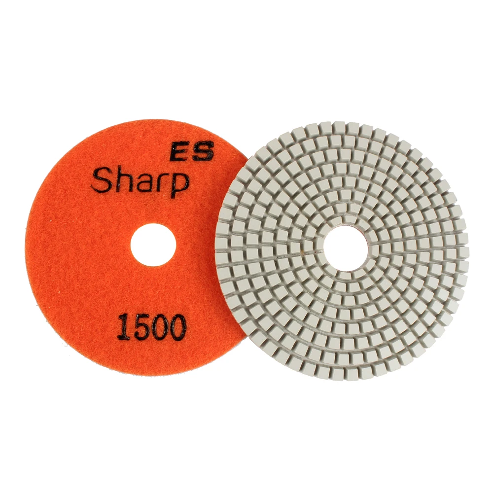 RAIZI 4 inch SharpES quartz engineered stone diamond wet polishing pad