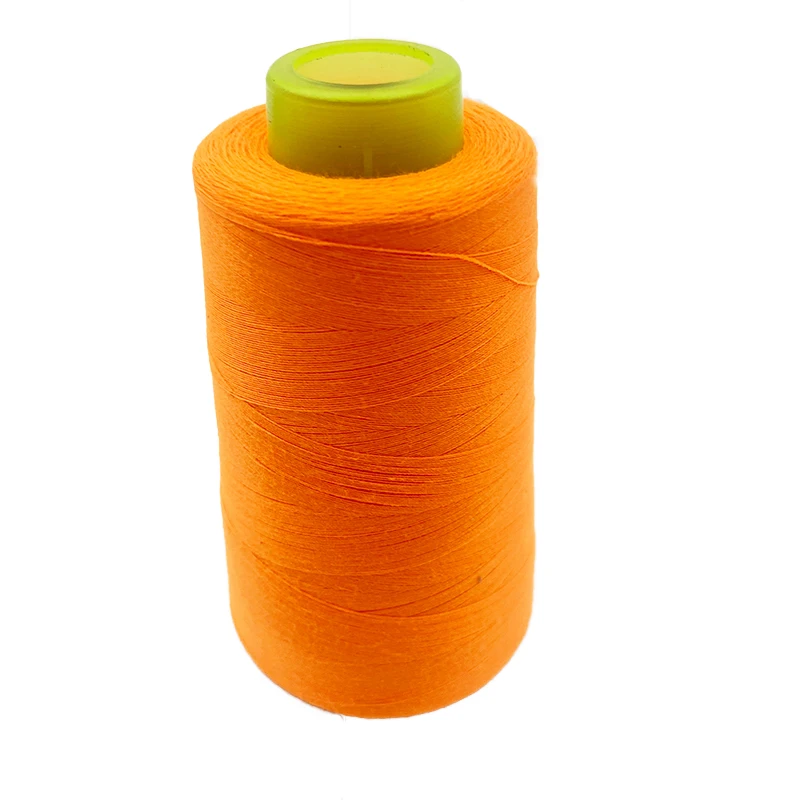 China factory 100 spun polyester yarn 30/2 raw white yarns for sewing thread