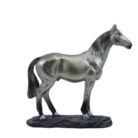 Customized Resin Golden Horse Figurine Statue Resin Cafts For Fengshui Home Decor