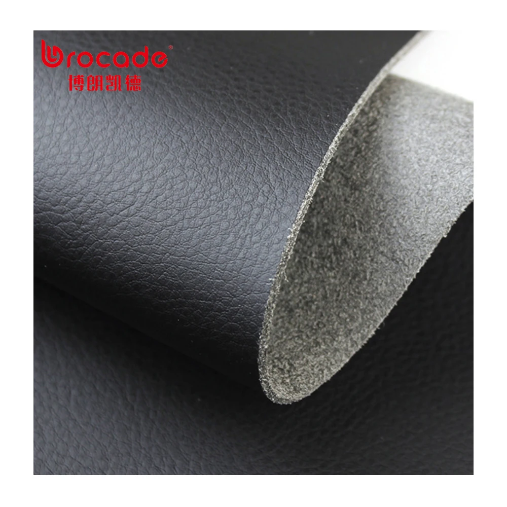 high quality matte embossed litchi stria microfiber PU leather for car seat sofa furniture cushion cover