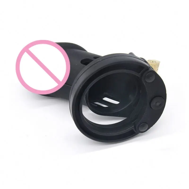 Silicone Penis Cage Male Chastity Lock Sex Toys For Men Male Penis Ring Penis Lock%