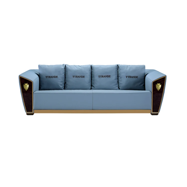 Modern Furniture Living Room Sky Blue Sofa Set Designs Sofa Furniture Sectional Sofa