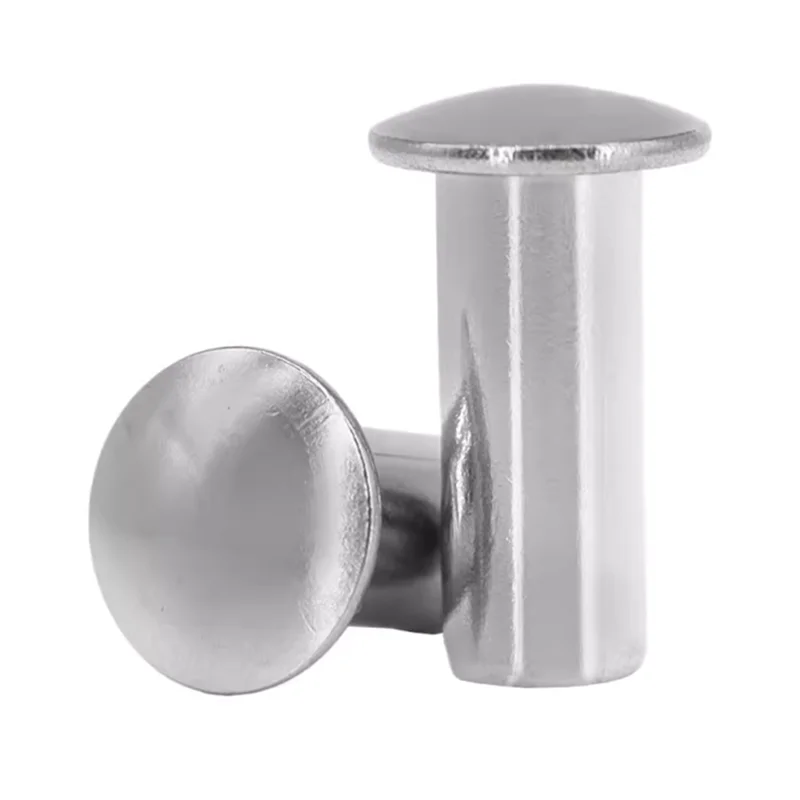 Remaches Rivet M4 Manufacturer Stainless Steel Solid Rivets Dome Mushroom Head Aluminum Punch Rivet GB1011 GB871 DIN674