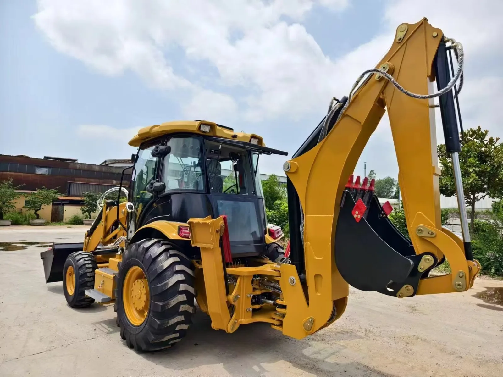 Brand New Original Manufacturer 4x4 Backhoe Loader China Multipurpose 4 Wheel Drive Loader With 4-in-1 Bucket
