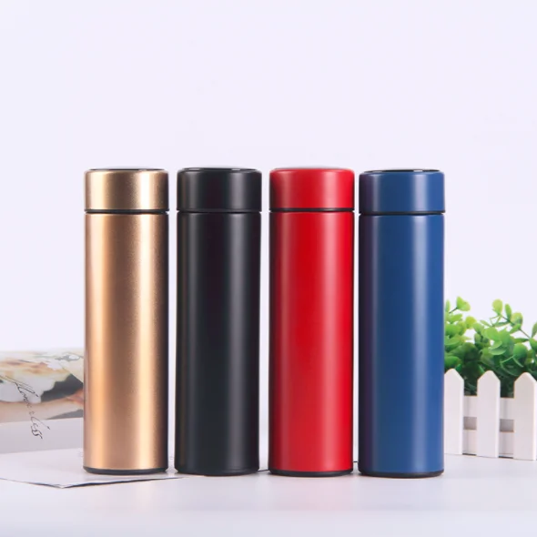 Newest Hot Sale 18 8 Stainless Steel Shimizu LED Vacuum Flask With Temperature Display