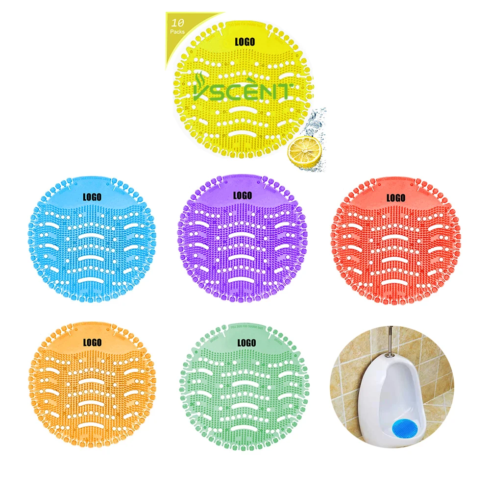 Custom Logo Printed anti splash deodorant Urinal Screen deodorizer mat for Washroom toilet Urinal Screens (1700007938911)