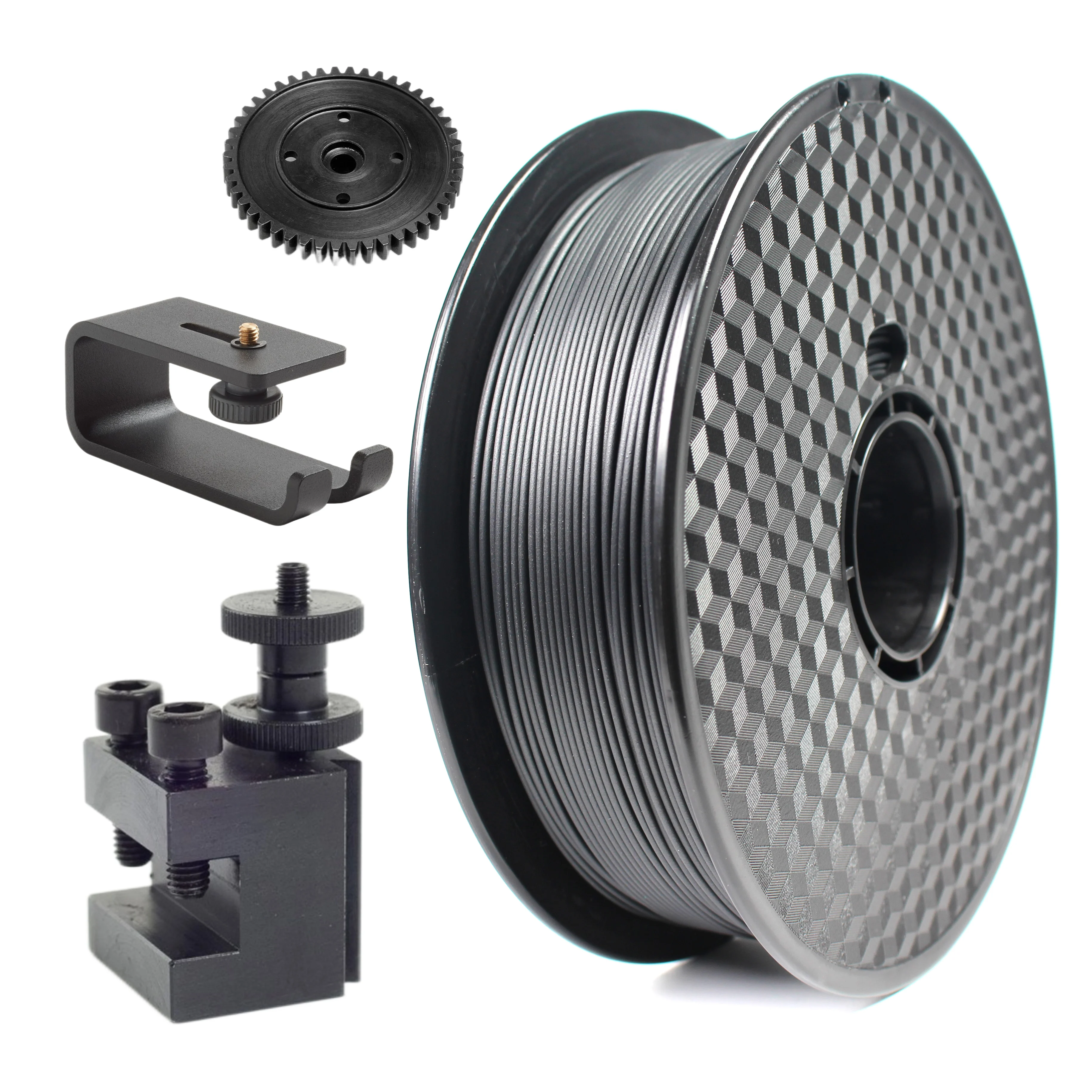 Carbon Fiber Filled Nylon Filament PA-CF 1.75mm 3D Printer Filament,1KG  Spool 3D Printing Filament for 3D Printers