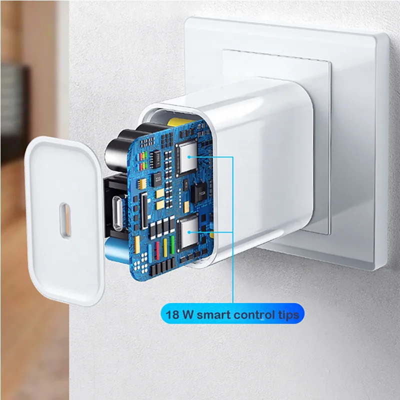  Сетевое зарядное устройство для Apple Iphone 12 20 вт Usb-кабель быстрой зарядки и передачи