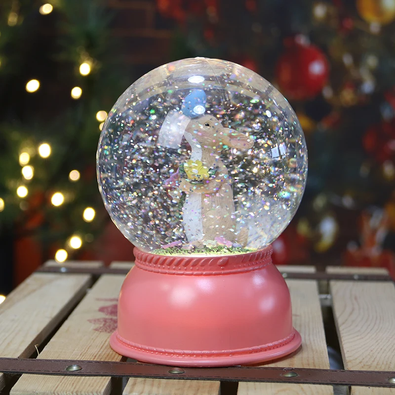 hot sale products 1L christmas lights warm white LED crystal ball lights party holiday decoration