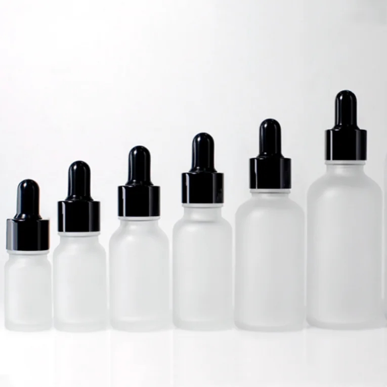 10ml 20ml 30ml 50ml 100ml Cosmetic Dropper Bottle Matte Glass Essential Oil Bottle Dropper
