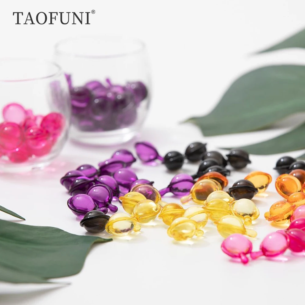 Customized OEM/ODM Capsule Vitamin C Jojoba Oil Rapid Repair Dry Damaged Hair essence Oil Softening Brightening Hair Capsule