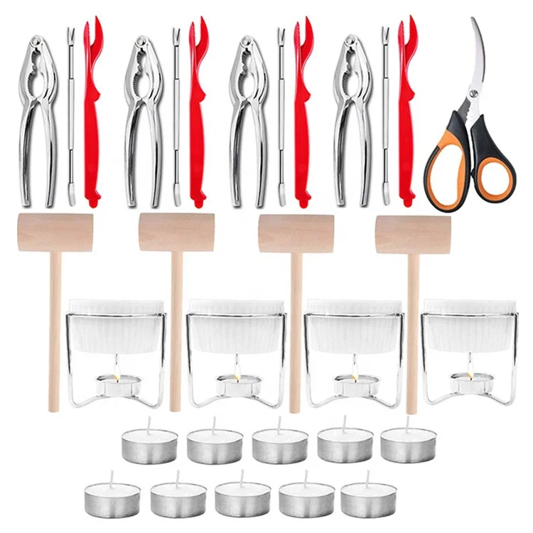 
31Pcs Premium Seafood Tools Set Lobster Shell Fish Oysters Crab Shells seafood tool set for 4 people 