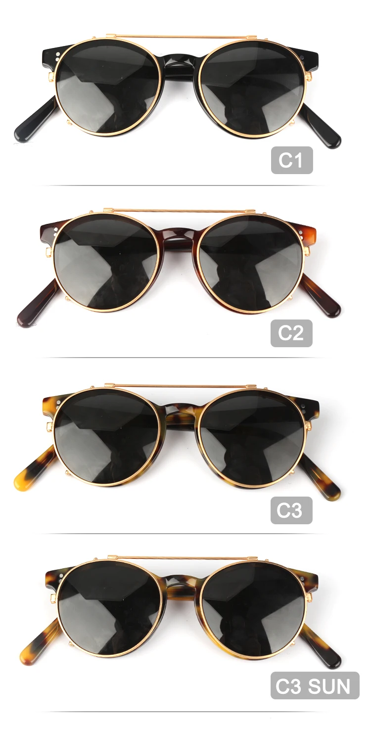 High Quality Acetate Glasses Clip On Glasses Anti Blue Light Clip On Glasses