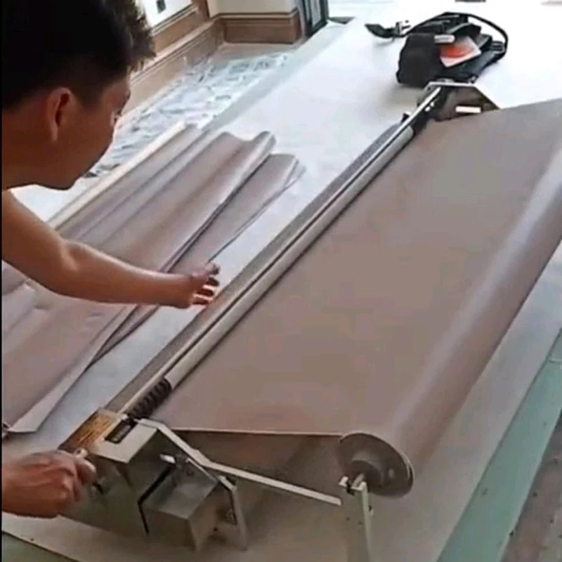 Hand Crank High Performance Portable Wallpaper Glue Machine Stainless steel body with folding bracket glue machine