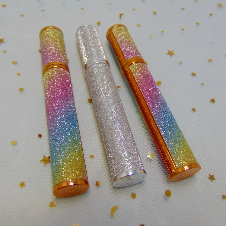 
luxury colourful eyelash tube cylindrical shape empty lipgloss tubes 