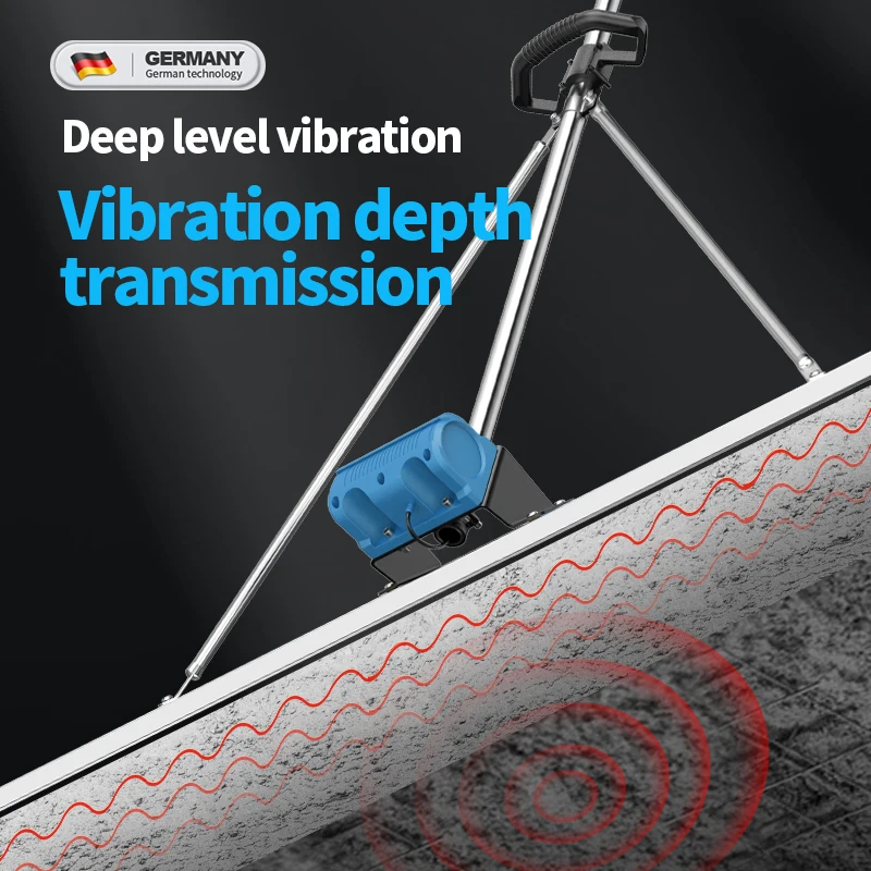 Top Quality 60w Concrete Screed Vibratory Ruler Lithium Battery Concrete Screed Vibrator Leveling Ruler