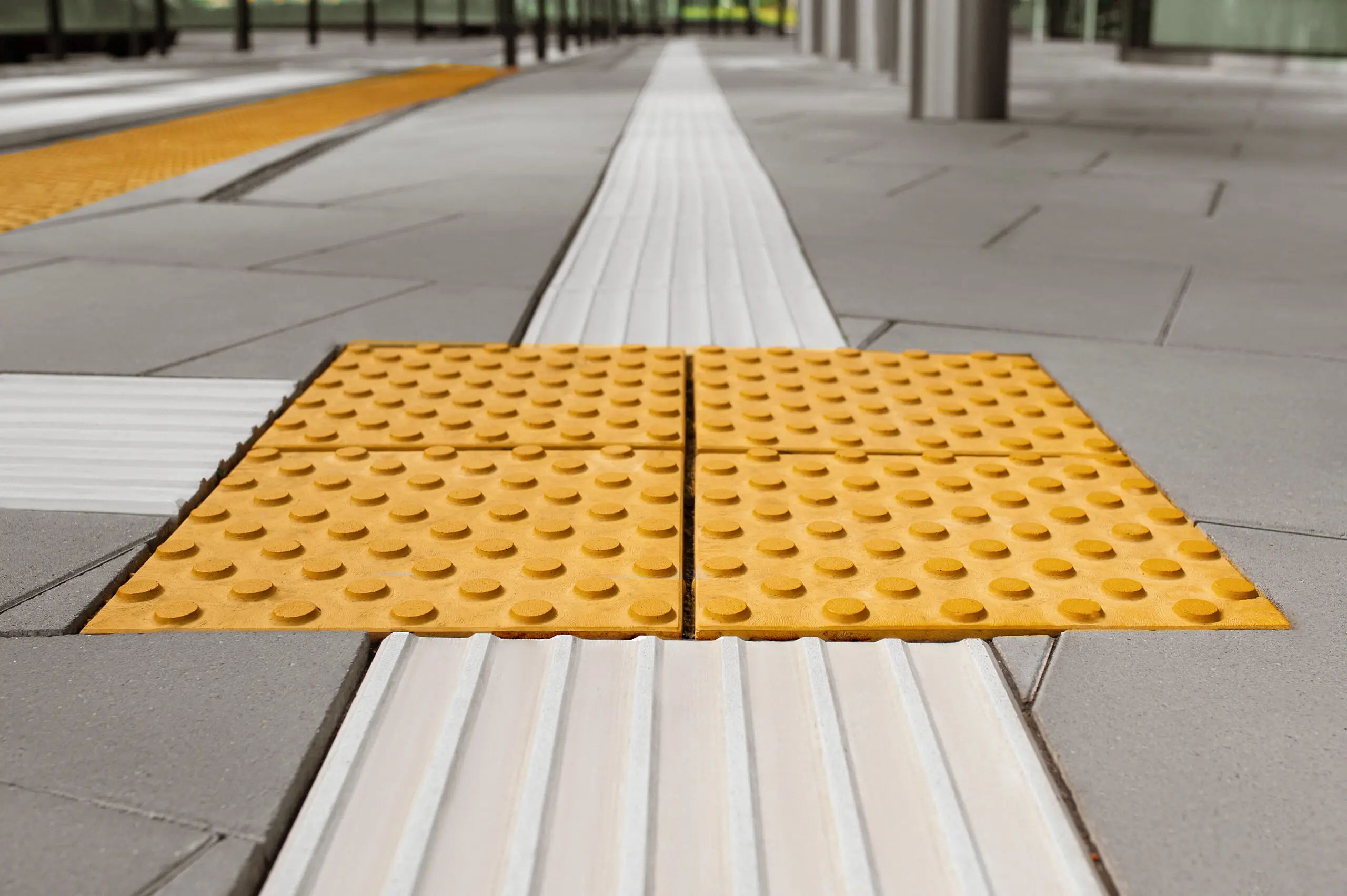 300*300mm Square ceramic Tactile Paving Tiles blind brick customized outdoor tactile tile for blind people