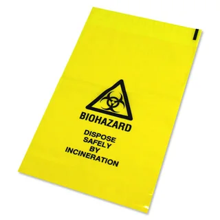 Biohazard waste bag, disposable hospital waste bags,  biodegradable biohazard bags