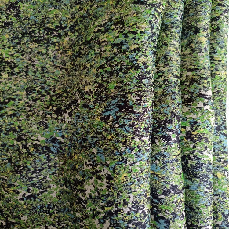 Custom  Digital Prints Twill  Viscose Silk   Fabric For Garments