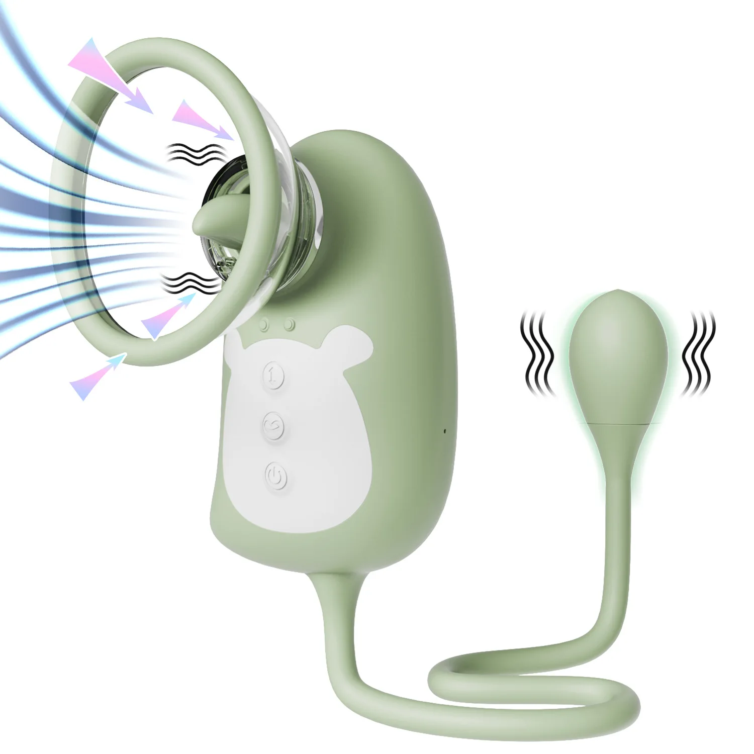 Penguin Female Masturbator Vaginal Clitoris Massager Vibrator Clitoral Stimulator Breast Nipple Sucking Vibrator for Women