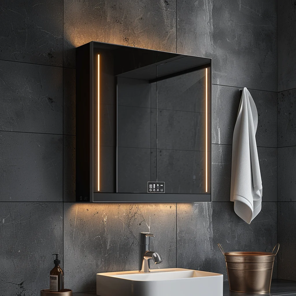 Wall Mounted Mirror Cabinet Fancy Wall Medicine Cabinet Smart Led Bathroom Cabinet With Mirror Set