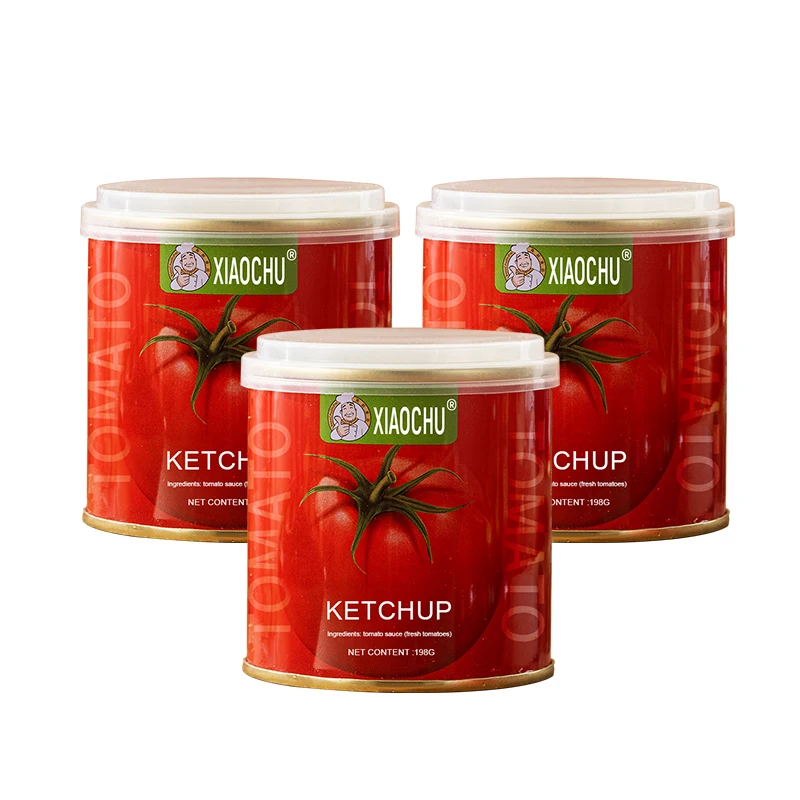 Canned tomato paste export 100% purity tomato sauce in different sizes