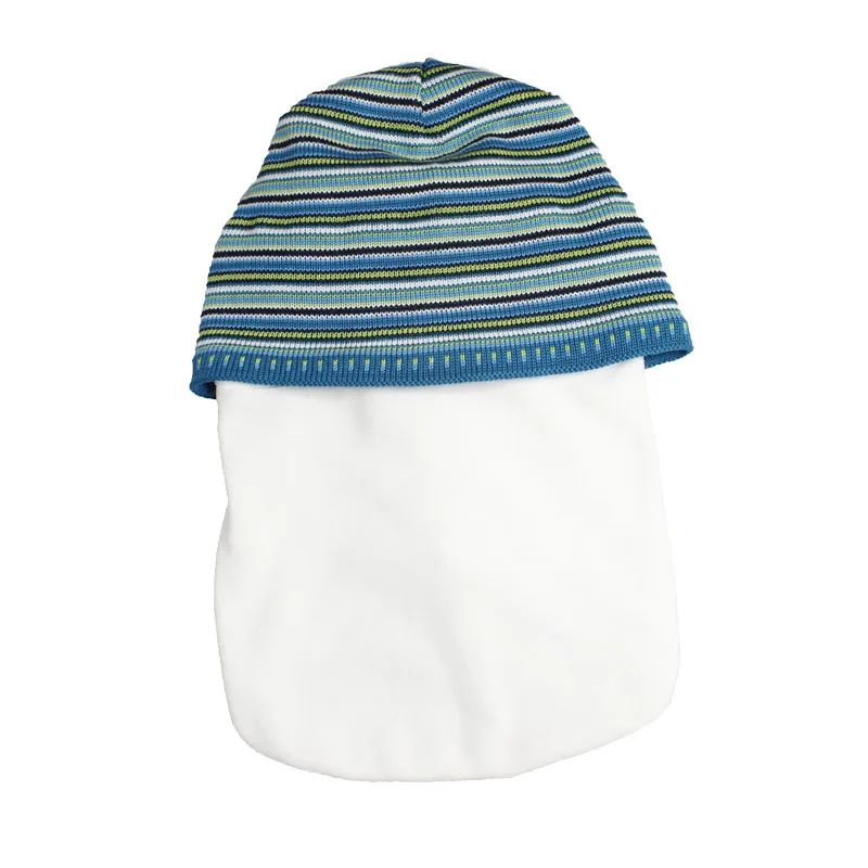 Custom Logo Acrylic Knitted Winter Hats Custom Striped Beanie Kids Stripe Hats