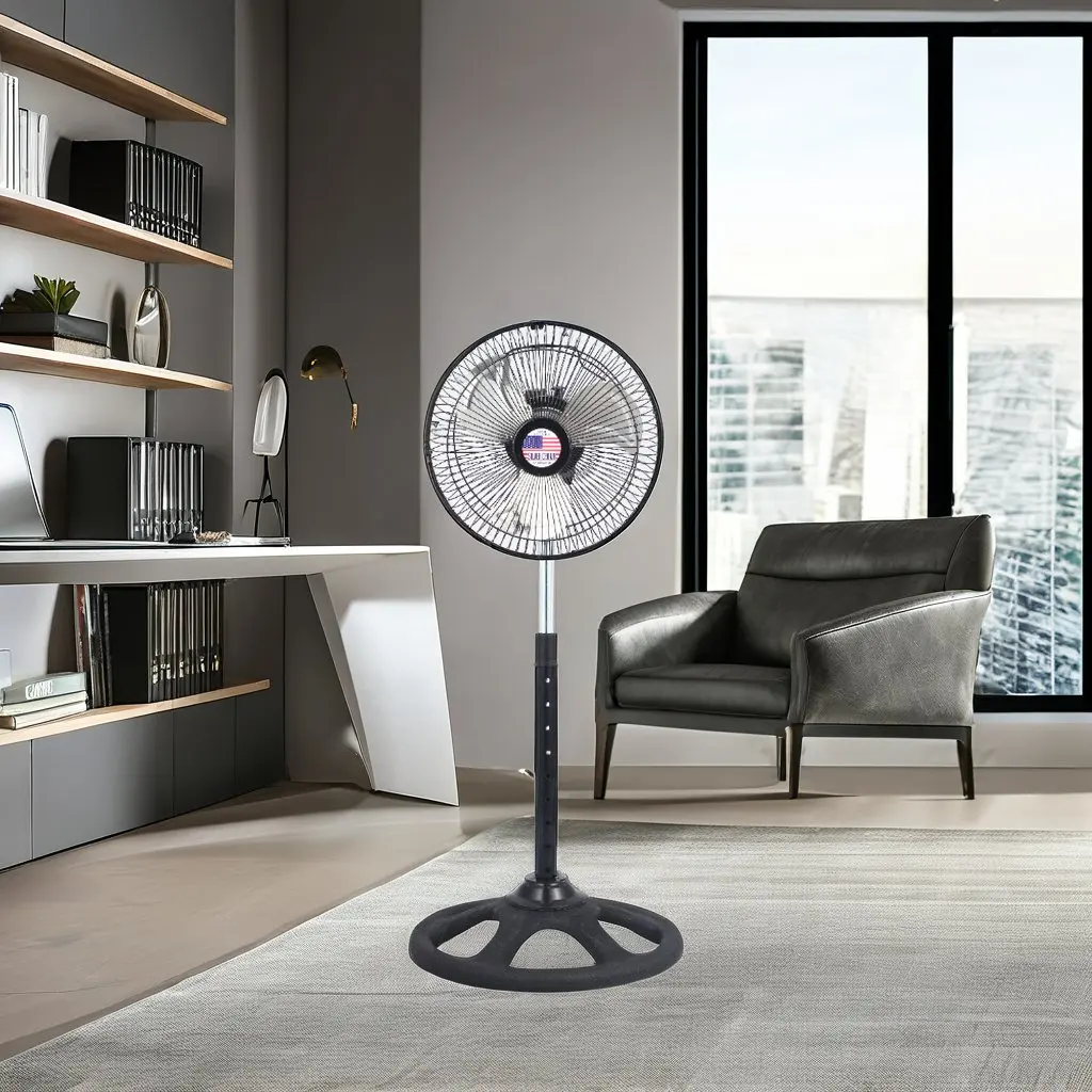 Large air flow electric cooling fans