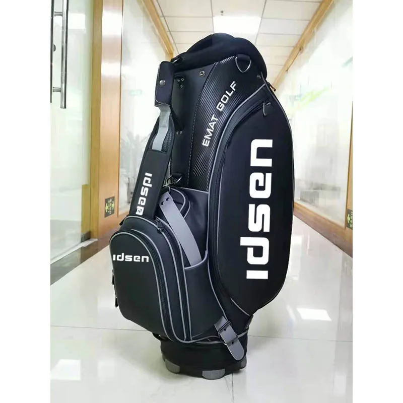 Hot selling High quality pu leather golf staff bag custom design