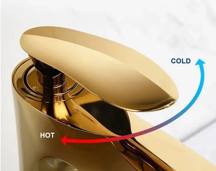 Gold Basin Mixer Tap Torneira Para Banheiro Griferia Grifo Lavamano Robinet Mitigeur De Lavabo Black Bathroom Sink Faucet