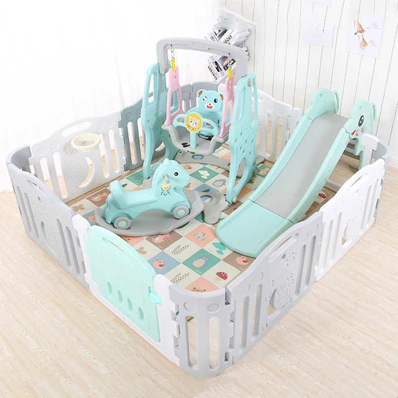 
Indoor playground children plastic game fence play toys yards baby playpen 