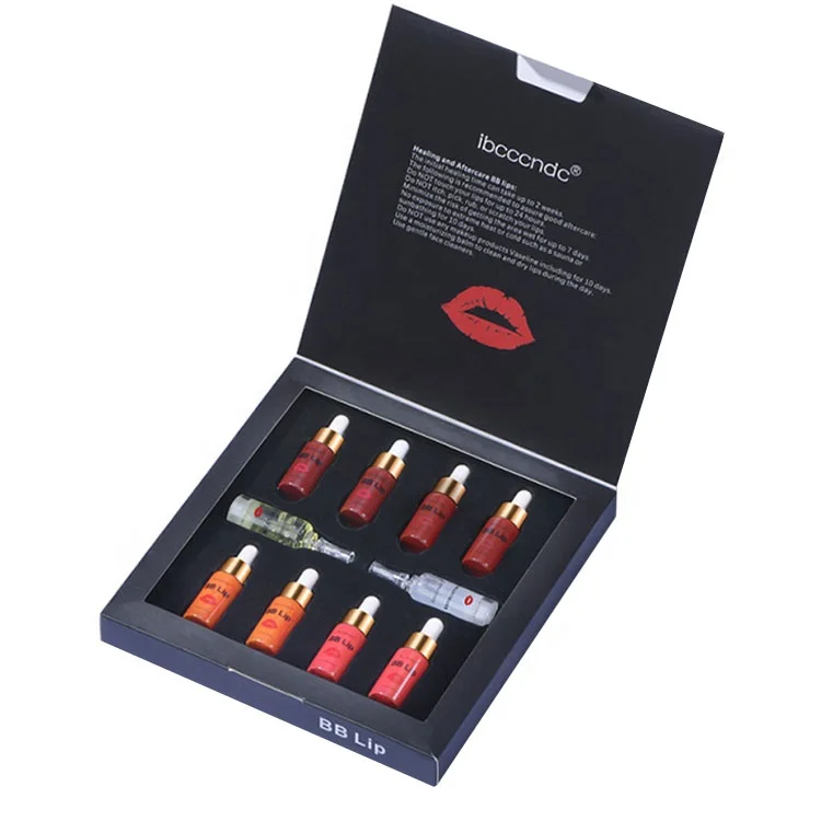 Private label Dr Pen Korea Meso BB LIPS Pigment Tint Kit Meso Red Pink Orange Rose Pink BB Lips glowing kit