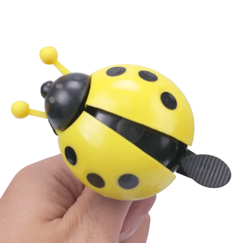 JETSHARK Bicycle bells Cute Beetle car bell ladybug cartoon horn  Loud and crisp Bicycle bell