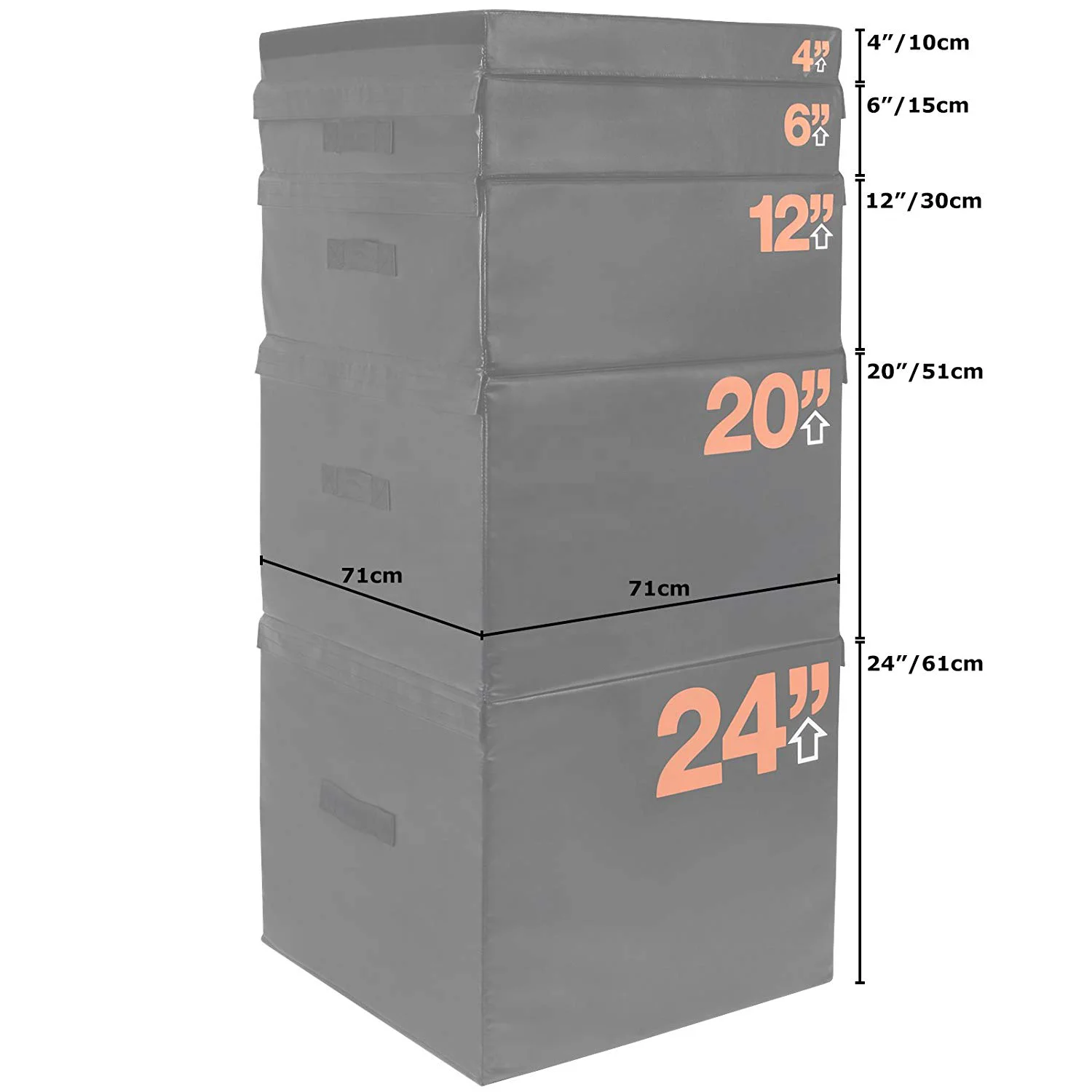 DW спорт, мягкие штабелируемые пенопластовые прыжки высокой плотности для силовых тренировок