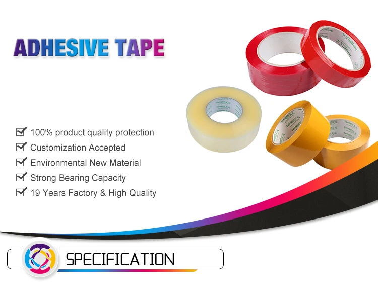 Custom Logo Printed BOPP Packing Tapes Adhesive Tape High Quality Waterproof Acrylic Hot Melt Offer Printing Carton Sealing