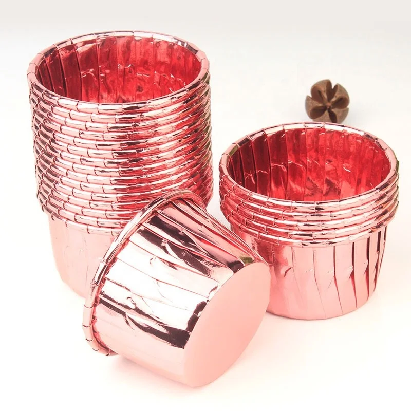 large cake cup gold baking dessert table disposable commercial high temperature muffin cup 50 pcs/ set