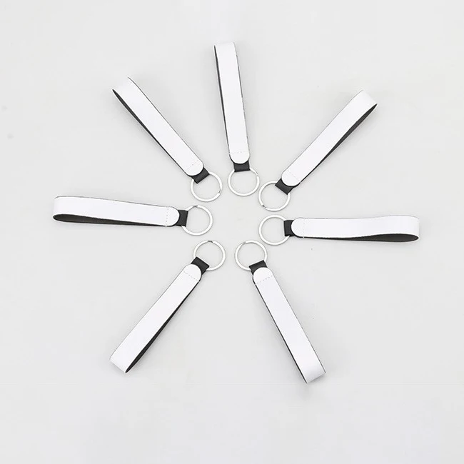 Sublimation Chapstick Holder Neoprene keychain blanks key chain wrist strap Holder