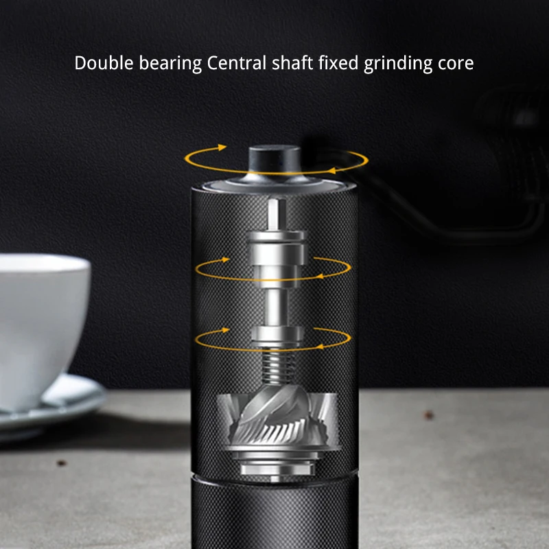 Eco Manual Coffee Grinder Hand Coffee Grinder with Stainless Steel Conical Burr Adjustable Settings