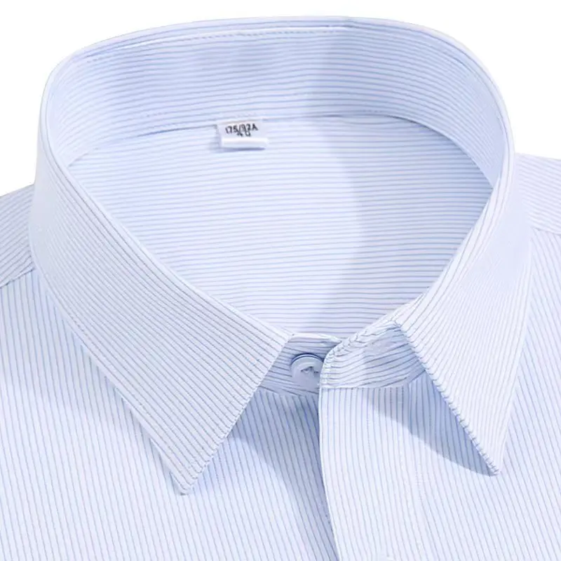 Drop shipping non-iron oxford spinning Bamboo fiber shirt long sleeve simple solid colour business formal mens shirt