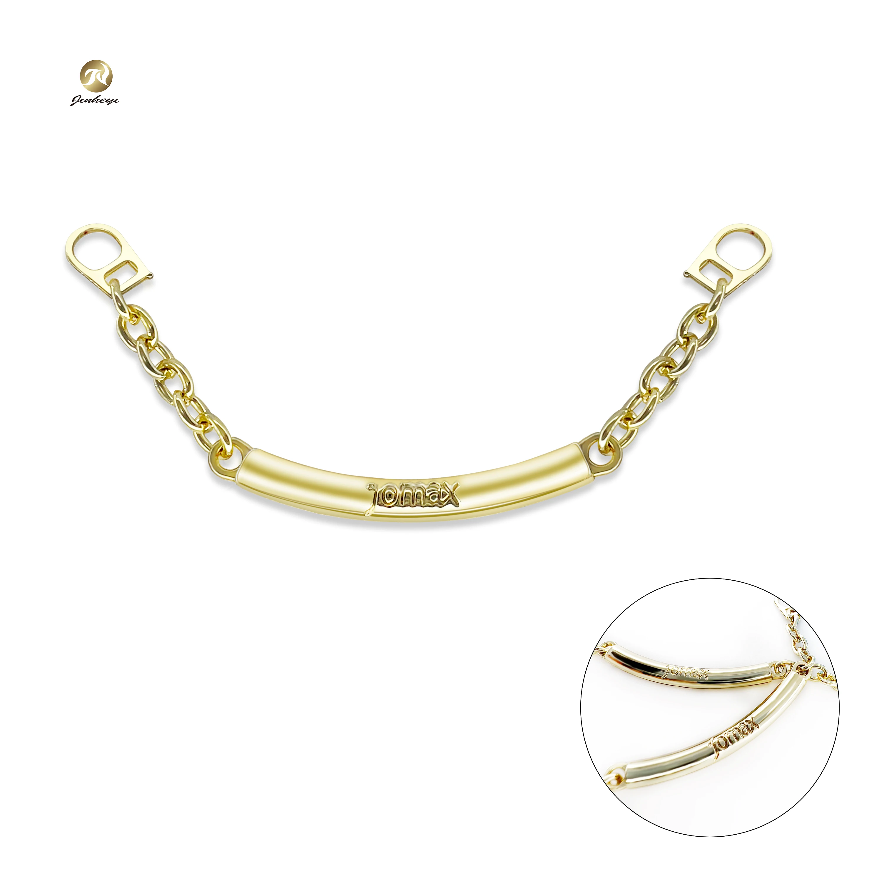 Wholesale Garment Accessories Custom Tag Label Metal Sewing  Coat Engraved Brand Tag Label For Clothing