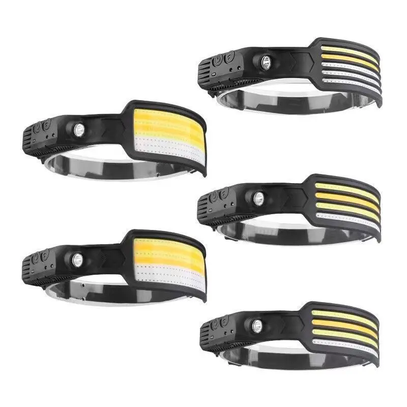 Headlamp Flashlight Ultra-Light Bright Led Rechargeable Headlight With White Red Light And Motion Sensor Head Lamp