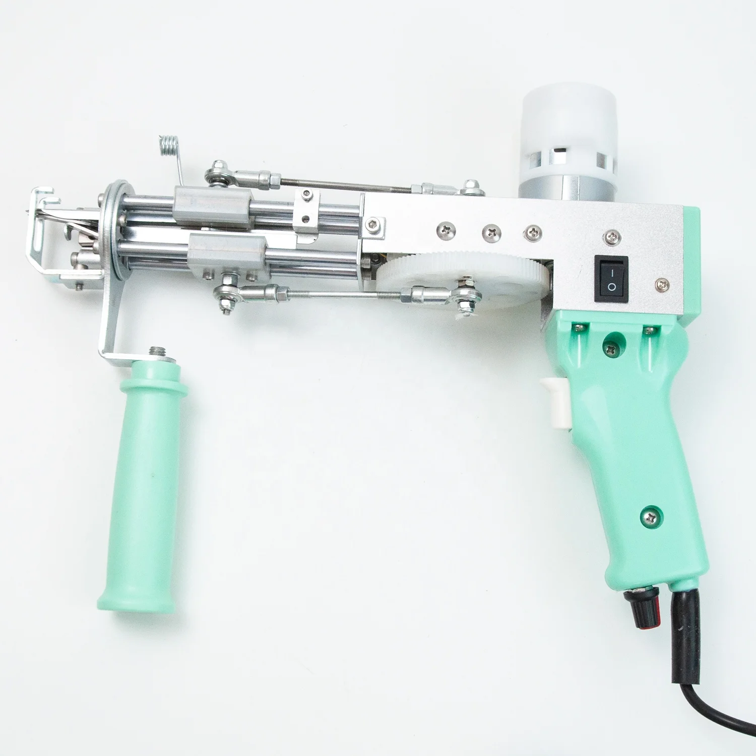 2 in 1 Tufting Gun with Cut Pile and loop Pile Rug Carpet Making Machine Green color