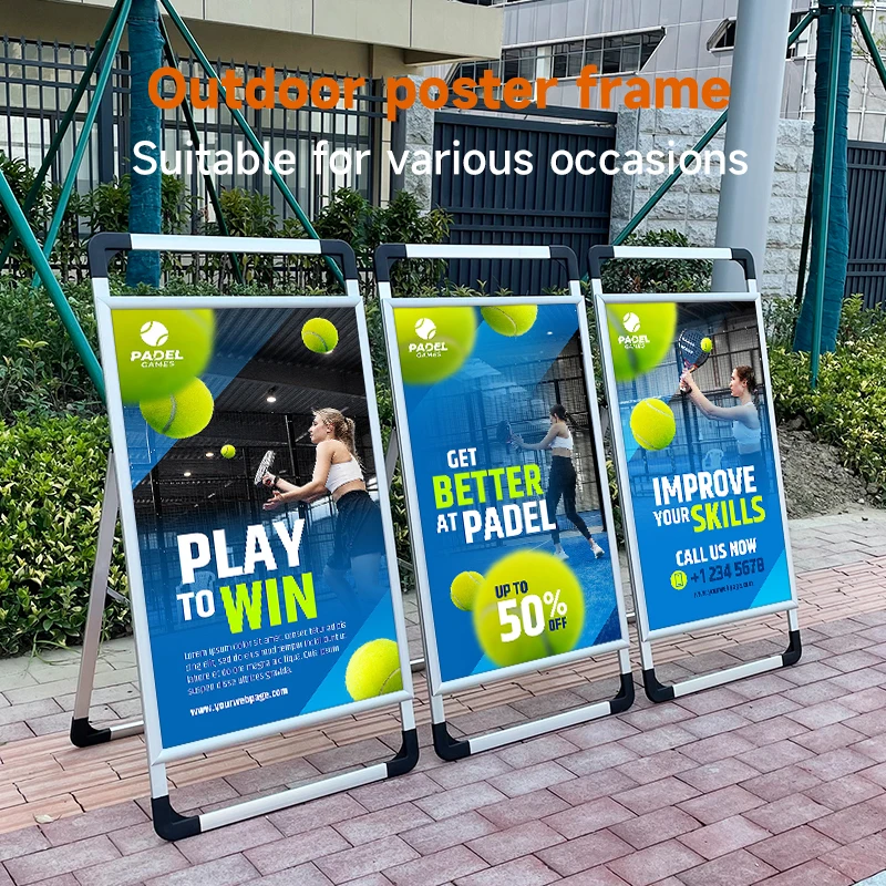 A0/A1/A2 Portable Vertical Poster Display Rack Mall Advertising Promotion Framework A frame
