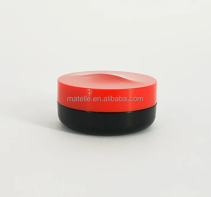 
 face care plastic jar red cover black base private fashion design trend 10g mini cream jar  