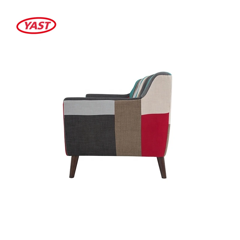 YAST moderne europe upholstered 3 2 1 chesterfield patchwork fabric sofa set furniture designs
