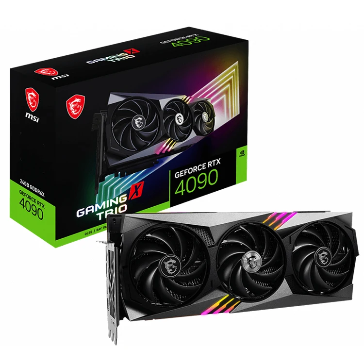 MSI GeForce RTX 4090 GAMING X TRIO 24G Gaming Graphics Card With 24GB GDDR6X 384-bit Memory Support OverClock