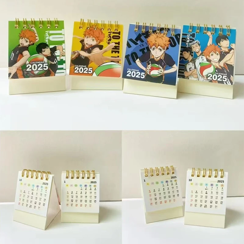 Kawaii Mini 2025 Desk Calendars Cute Daily Schedule Planner Yearly Organizer Stationery Office School Supplies Gift