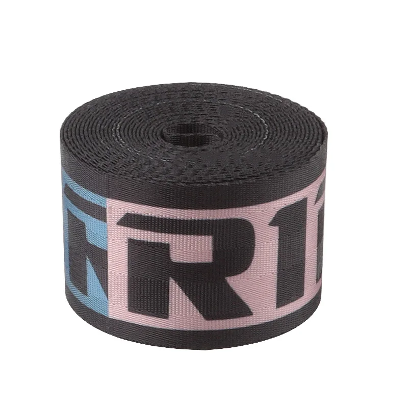 Custom car logo 3 point racing safety seat belts